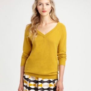 Kate Spade Mustard Yellow Wool/Cashmere Sweater